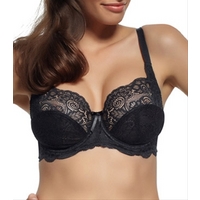 panache superbra andorra black full cup bra