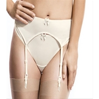 Panache Superbra Evie, Ivory Suspender Belt