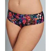 Panache Floris Black Floral Briefs