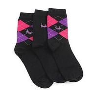 Pack of Three Argyle Socks