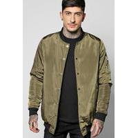 padded ma1 varsity bomber khaki