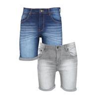 Pack Denim Shorts In Mixed Length - multi