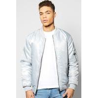 Padded MA1 Bomber - silver