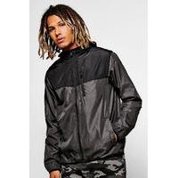 Panel Zip Through MA1 Cagoule - charcoal