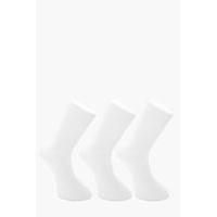 pack plain white cotton socks white