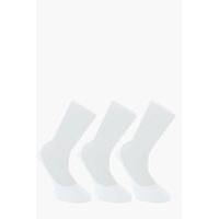 pack invisble white socks with grips white