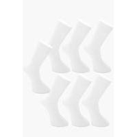 pack plain white cotton socks white