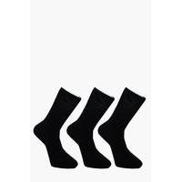 pack plain cotton socks black