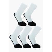 pack invisible black socks with grips black