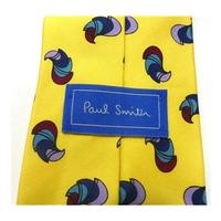 Paul Smith Yellow Patterned Silk Tie