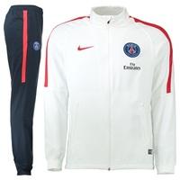 paris saint germain squad woven tracksuit white white