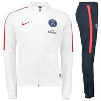 Paris Saint-Germain Squad Knit Tracksuit - White, White