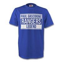 paul gascoigne rangers legend tee blue