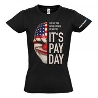 PAYDAY 2 Women\'s Dallas Mask Large T-Shirt, Black