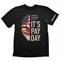 Payday 2 Mens Dallas Mask Large T-Shirt, Black