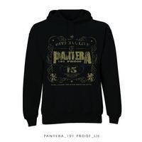 pantera mens 101 proof long sleeve hoodie black medium