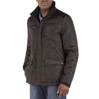 padded jacket with cord detail xxs black