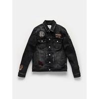 Patch denim jacket