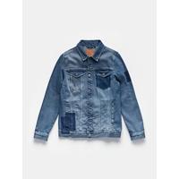 Patch denim jacket