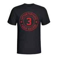 paolo maldini ac milan captain fantastic t shirt back