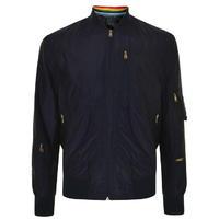 PAUL SMITH Stripe Trim Bomber Jacket