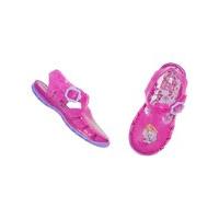 Paw Patrol girls pink glitter Skye Everest character print flower shaped buckle jelly shoes - Pink
