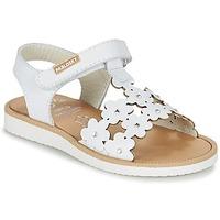 pablosky mejinia girlss childrens sandals in white