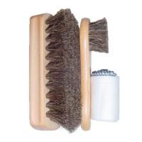 Pack Of 2 Shoe-string Brushes And Cloth Set