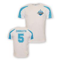 pablo zabaleta man city sports training jersey white kids