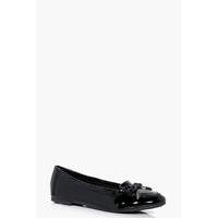 patent slipper ballet black