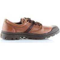 palladium pallabrouse ox lea mens shoes trainers in brown