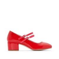 patent ballet pumps with double strap