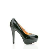 Patent PVC Platform Heel Court Shoes