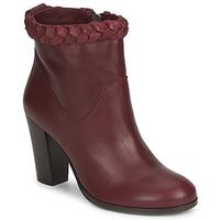 paul joe kingston womens low ankle boots in red