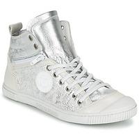 Pataugas BANJOU/MT F2C women\'s Shoes (High-top Trainers) in Silver