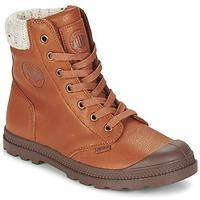 palladium pampa knit lp womens mid boots in brown