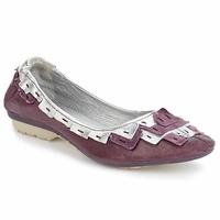 pataugas turner womens shoes pumps ballerinas in purple