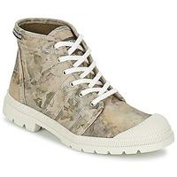 pataugas authentique womens shoes high top trainers in beige