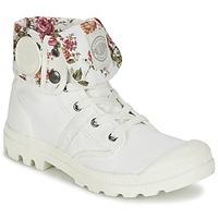 palladium pallabrouse baggy twill womens mid boots in white