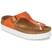 papillio gizeh platform womens flip flops sandals shoes in orange