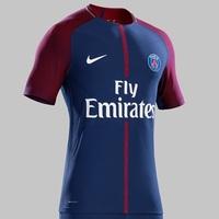 Paris Saint-Germain Home Vapor Match Shirt 2017-18, Navy