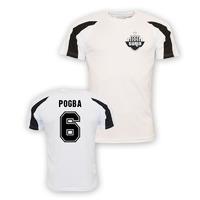 paul pogba juventus sports training jersey white kids