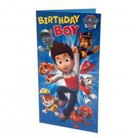 Paw Patrol Birthday Card Boy