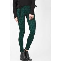 PATTERNED FLOCK JEGGING