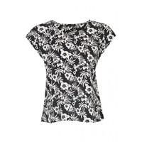 PALM GEORGETTE WOVEN TOP