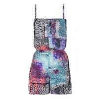 PATCHWORK ANIMAL PLAYSUIT