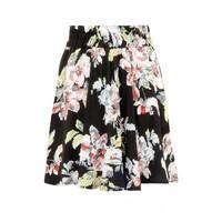 pastel floral skater skirt