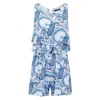 PAISLEY DOUBLE LAYER PLAYSUIT
