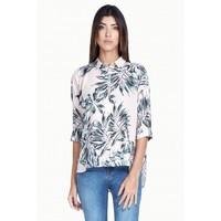 PALM PRINT BATWING SHIRT