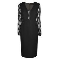 patrizia pepe lace fitted dress